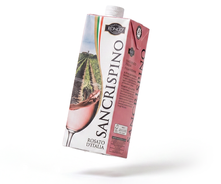 Vino in brik Sancrispino rosè